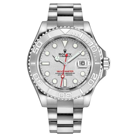 rolex yacht-master silver steel 40mm